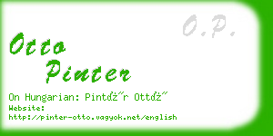otto pinter business card